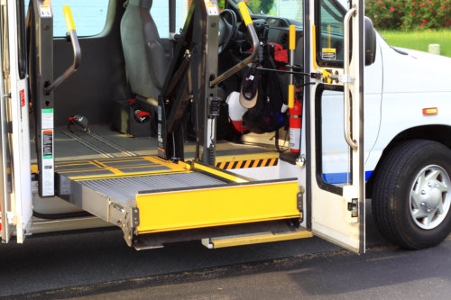 white van for transporting disabled people